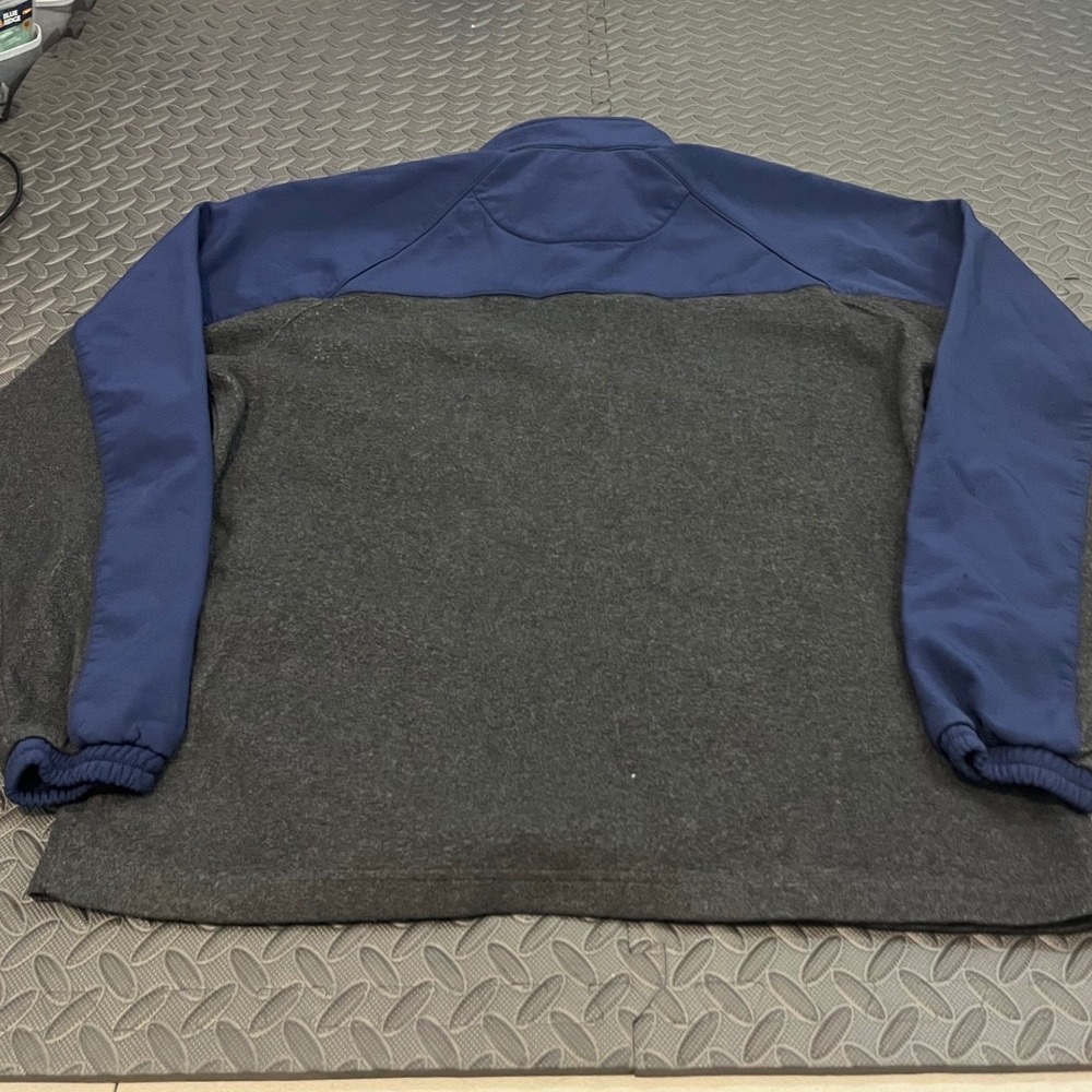 NFL Seattle Seahawks Pullover Mens XL Gray Blue 1/4 Zip Fleece Jacket - Picture 6 of 9